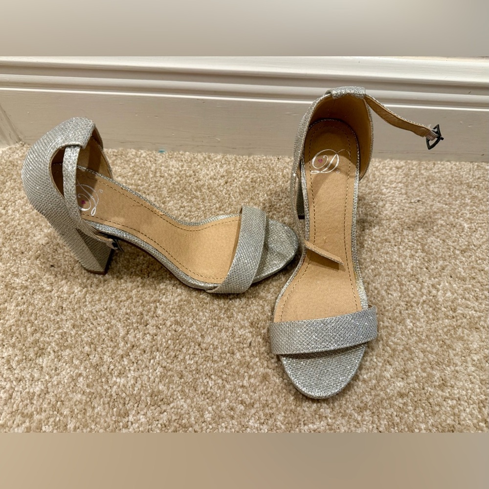 Elegant Silver Women's Heels